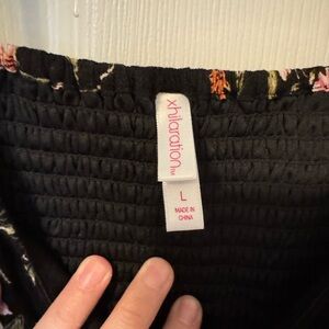 Xhilaration Black Floral Dress